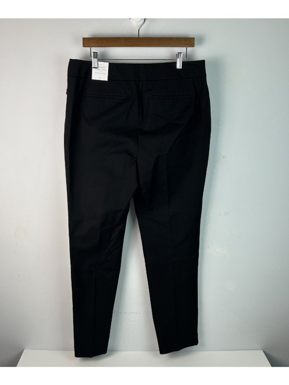 NEW Talbots Chatham Ankle Pants Womens 12 Black Stretch Work Office